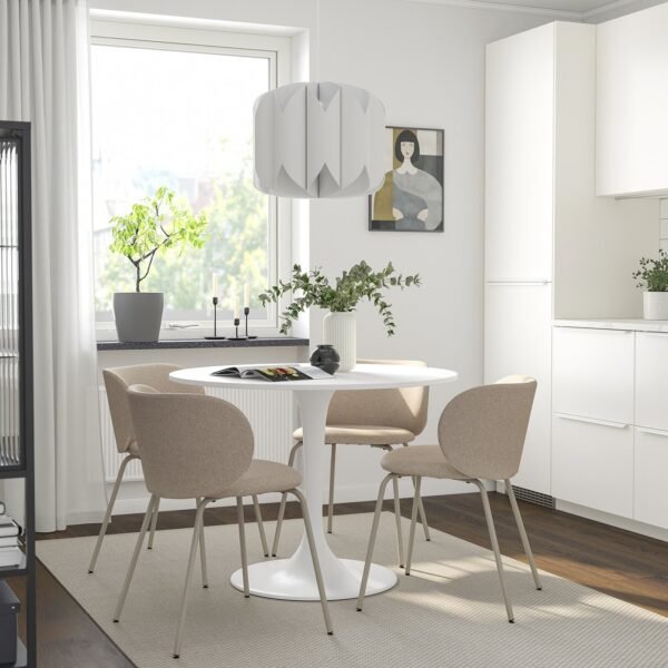 Dining Table White 103 cm