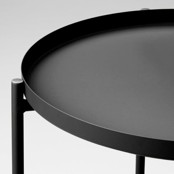 Tray Table Black 45×53 cm