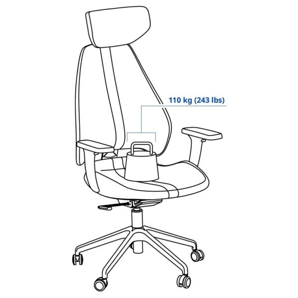 Gaming Chair Black Grey