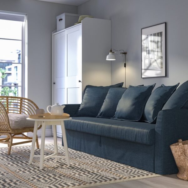 3 Seat Sofa Bed Dark Blue