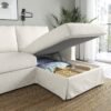 3 Seat Sofa with Chaise Longue Right Natural