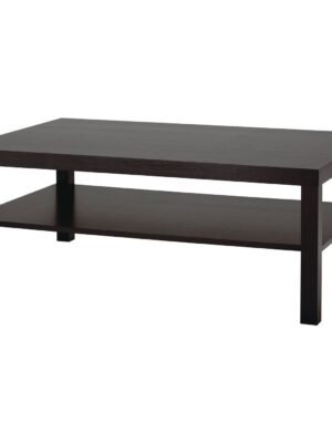 Coffee Table Black Brown 118×78 cm