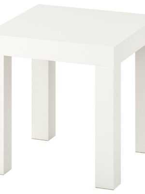 Side Table White 35×35 cm