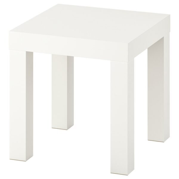 Side Table White 35×35 cm