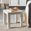 Side Table White 35×35 cm