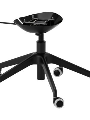 Chair Base with 5 Legs and Castors Black