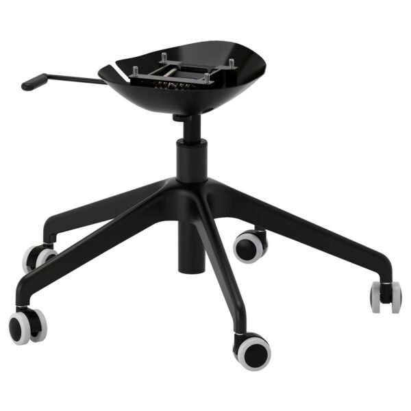 Chair Base with 5 Legs and Castors Black