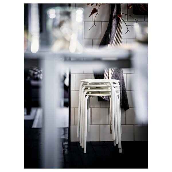 Stool White 45 cm