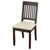 Chair Dark Brown with Light Beige Seat