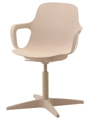 Swivel Chair White Beige