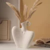 Aesthetic Ceramic Vase Shoulder Sculpture Ceramic