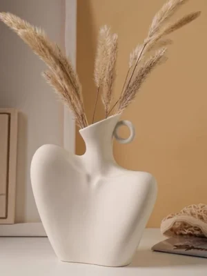 Aesthetic Ceramic Vase Shoulder Sculpture Ceramic