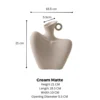 Aesthetic Ceramic Vase Shoulder Sculpture Ceramic