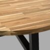 Dining Table Acacia Black 120 cm