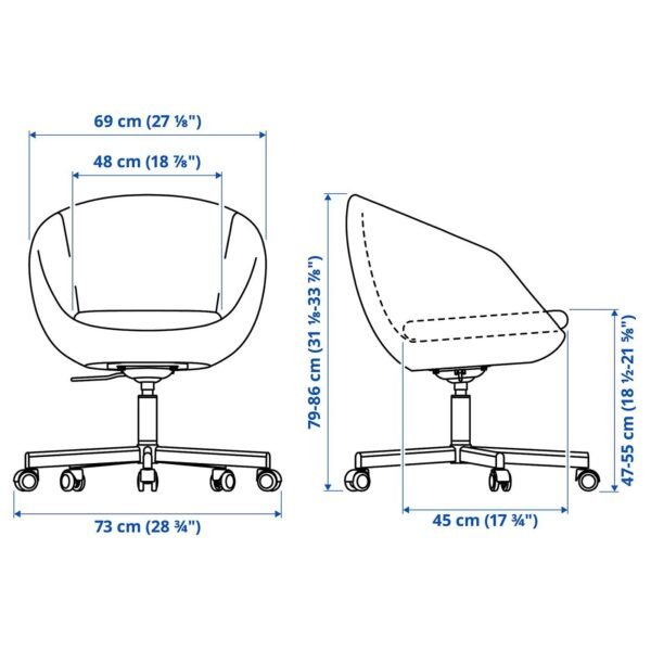 Swivel Chair White