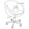 Swivel Chair White