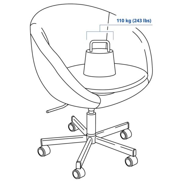 Swivel Chair White