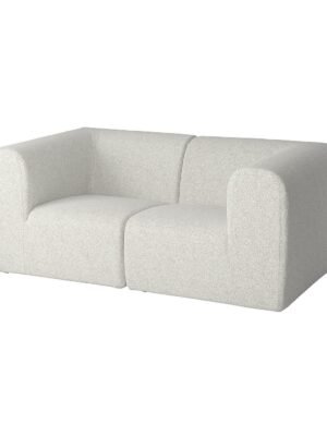 2 Seat Sofa Grey White