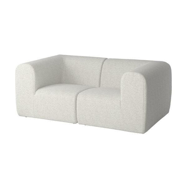2 Seat Sofa Grey White