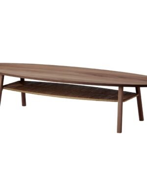 Coffee Table Walnut Veneer 180×59 cm
