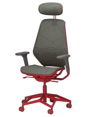 Gaming Chair Grey Red
