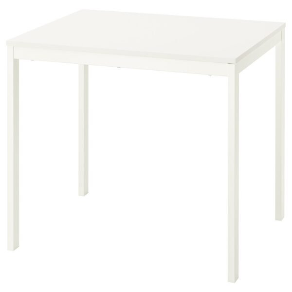 Extendable Table White 84–120×74 cm