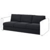 3 Seat Section Sofa Black Blue